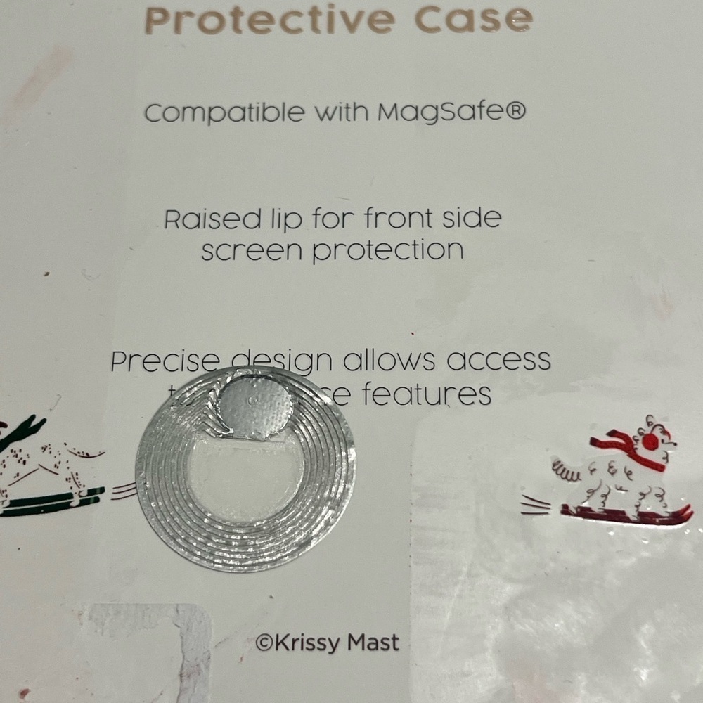 Pink Sky "Ski Dogs" iPhone 13/12 Pro Max Case with MagSafe new Dogs on Ski - Picture 5 of 5